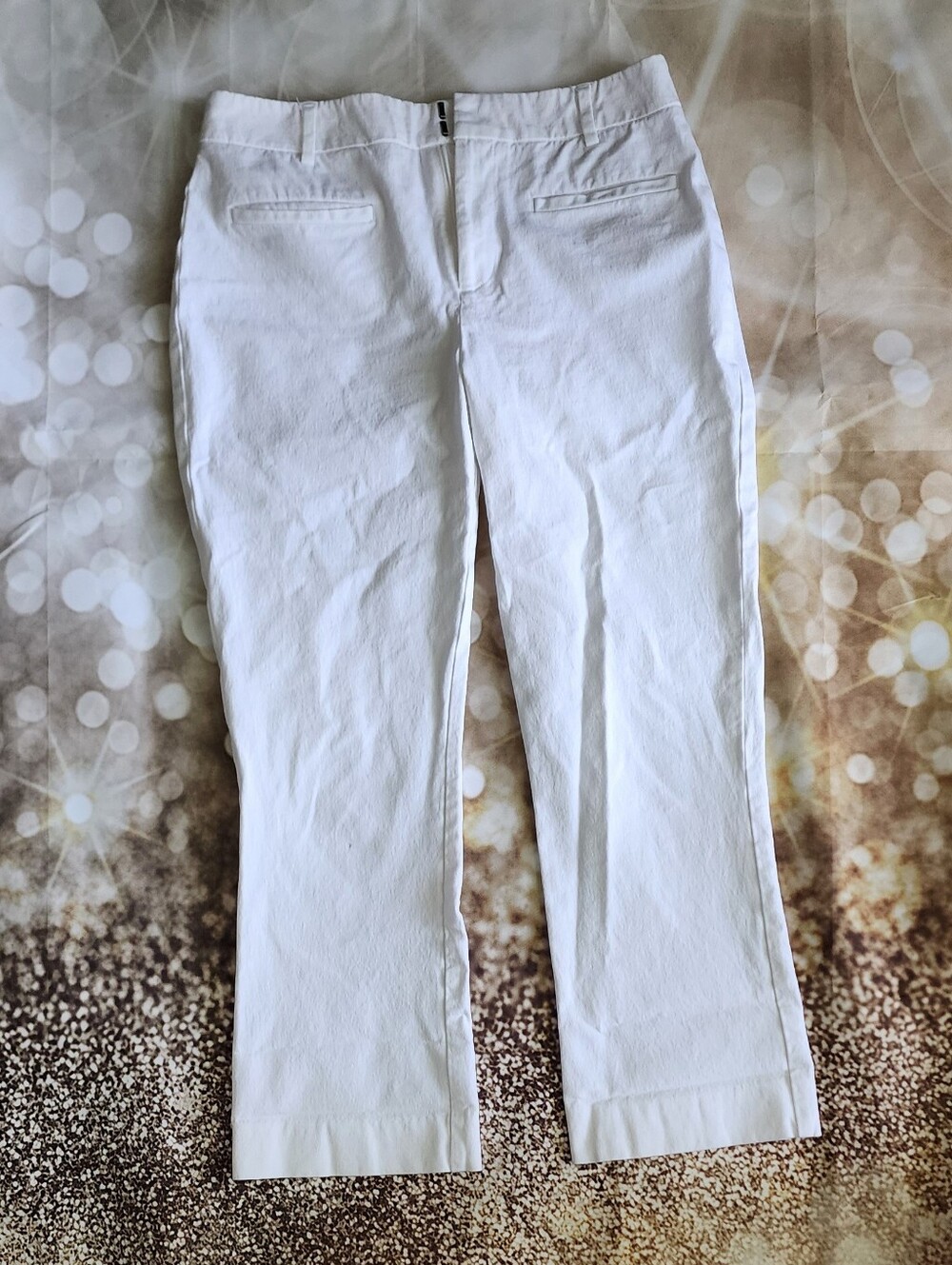 Mauve White Pants
